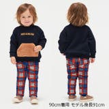 moujonjon 星 チェック柄爆温裏起毛長パンツ | こどもの森e-shop | 詳細画像15