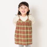 moujonjonタータンチェックキャミレイヤード風ワンピース | こどもの森e-shop | 詳細画像1