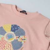 パッチワークキルト風お花裏毛トレーナー 80cm～140cm M62602 | こどもの森e-shop | 詳細画像5 