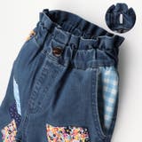 パッチワーク風ウエストフリルデニムパンツ 90cm～140cm M63000 | こどもの森e-shop | 詳細画像4 