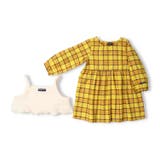 ビスチェ付ネルチェック柄長袖ワンピース | こどもの森e-shop | 詳細画像2 