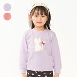 ネコボアアップリケ裏毛トレーナー | こどもの森e-shop | 詳細画像1