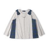 肩リボンチェック切替長袖Tシャツ | こどもの森e-shop | 詳細画像2