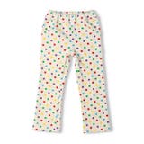 オフホワイト | ドット・チェック柄爆温裏起毛長パンツ | こどもの森e-shop