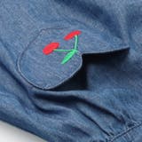 さくらんぼ刺繍デニム長袖ワンピース | こどもの森e-shop | 詳細画像4 
