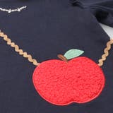 りんごポシェットアップリケ裏毛長袖ワンピース | こどもの森e-shop | 詳細画像5