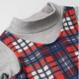 moujonjon ニットソーチェックレイヤード風ワンピース 80cm | こどもの森e-shop | 詳細画像5