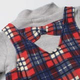 moujonjon ニットソーチェックレイヤード風ワンピース 80cm | こどもの森e-shop | 詳細画像6