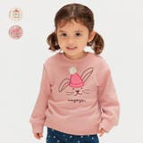 moujonjon 日本製ねこ うさぎ裏毛トレーナー | こどもの森e-shop | 詳細画像1