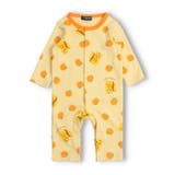 クリーム | りす・りんご柄長袖ロンパース | こどもの森e-shop