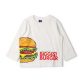 オフホワイト | ハンバーガープリント長袖Ｔシャツ | こどもの森e-shop