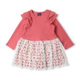 お花チュール切替長袖ワンピース | こどもの森e-shop | 詳細画像3 