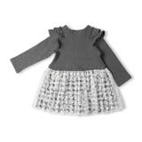 お花チュール切替長袖ワンピース | こどもの森e-shop | 詳細画像4 