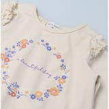 【WEB限定】お花ロゴプリント肩フリル長袖Ｔシャツ | こどもの森e-shop | 詳細画像3 