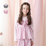 ギンガムチェック・花柄キャミ付長袖Ｔシャツ | こどもの森e-shop | 詳細画像1 