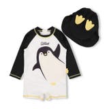 ブラック | 【WEB限定】ペンギン・恐竜水着・帽子セット | こどもの森e-shop