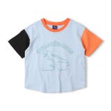 ブルー | 車・恐竜刺繍Ｔシャツ | こどもの森e-shop