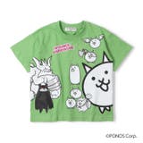 グリーン | 【WEB限定】にゃんこ大戦争/Tシャツ | こどもの森e-shop