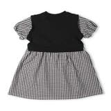 チェック ストライプ柄レイヤード風半袖ワンピース 80cm～130cm | こどもの森e-shop | 詳細画像4 