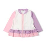 ラベンダー | 【WEB限定】配色裾フリルラッシュガード | こどもの森e-shop