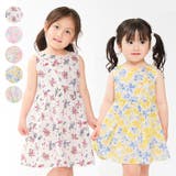 【WEB限定】花・ドット・リボン柄総柄ワンピース | こどもの森e-shop | 詳細画像1