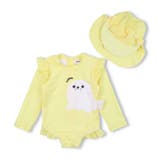 イエロー | 【WEB限定】イルカ・アザラシロンパース水着・帽子セット | こどもの森e-shop