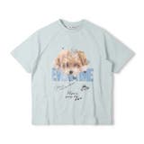 エメラルドグリーン | 【WEB限定】犬プリントTシャツ | こどもの森e-shop