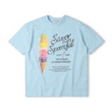 サックス | 【WEB限定】アイスクリームプリントＴシャツ | こどもの森e-shop