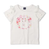 オフホワイト | 【接触冷感】うさぎプリントTシャツ | こどもの森e-shop