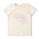 オフホワイト | 【WEB限定】お花刺繍Tシャツ | こどもの森e-shop