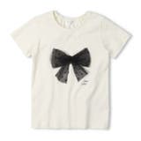 オフホワイト | 【WEB限定】チュールリボン付Tシャツ | こどもの森e-shop