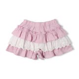 ピンク | 3段フリルショートパンツ | こどもの森e-shop