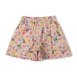 ベージュ | 【WEB限定】お花ロゴ柄ショートパンツ | こどもの森e-shop