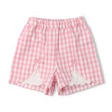 ピンク | ギンガムチェック柄ショートパンツ | こどもの森e-shop
