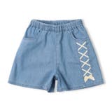 ブルー | レースアップショートパンツ | こどもの森e-shop
