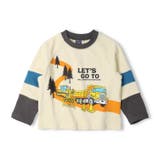 アイボリー | 車プリント裏毛トレーナー | こどもの森e-shop