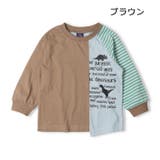 恐竜ロゴプリント配色切替長袖Ｔシャツ | こどもの森e-shop | 詳細画像3 