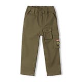 カーキ | 働く車刺繍入りツイル長パンツ | こどもの森e-shop