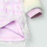 リボンモチーフ付花柄チュール切替裏起毛ワンピース | こどもの森e-shop | 詳細画像7 