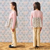 リボン付チェック 花柄切替長袖Tシャツ ロンT | こどもの森e-shop | 詳細画像12 