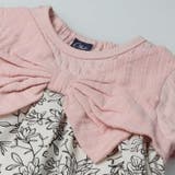 リボン付チェック 花柄切替長袖Tシャツ ロンT | こどもの森e-shop | 詳細画像6 