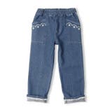 裾リボン お花刺繍入りストレッチデニムパンツ 80cm~140cm | こどもの森e-shop | 詳細画像7