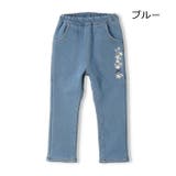 レース・お花刺繍裏ベロアデニムパンツ | こどもの森e-shop | 詳細画像4