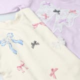 リボンデザイン裏毛トレーナー | こどもの森e-shop | 詳細画像4 