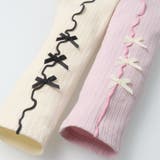 リボン付メッシュジャガード無地レギンス | こどもの森e-shop | 詳細画像7