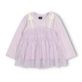 ラベンダー | 花柄チュール長袖Tシャツ | こどもの森e-shop