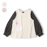 ねこ・うさぎプリントドット袖Ｔシャツ | こどもの森e-shop | 詳細画像1 