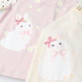 ねこ・うさぎプリントドット袖Ｔシャツ | こどもの森e-shop | 詳細画像5 