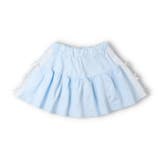 ブルー | ミニ裏毛インナーパンツ付スカート | こどもの森e-shop