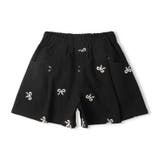 ブラック | 【WEB限定】リボン柄キュロットパンツ | こどもの森e-shop